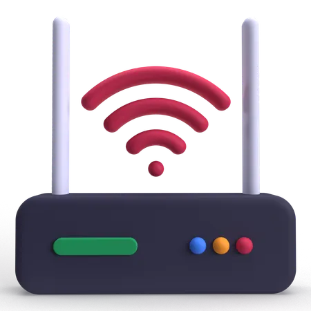 Wireless Router  3D Icon