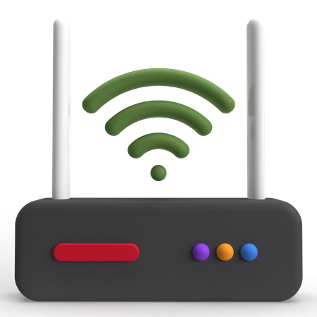 Wireless Router  3D Icon