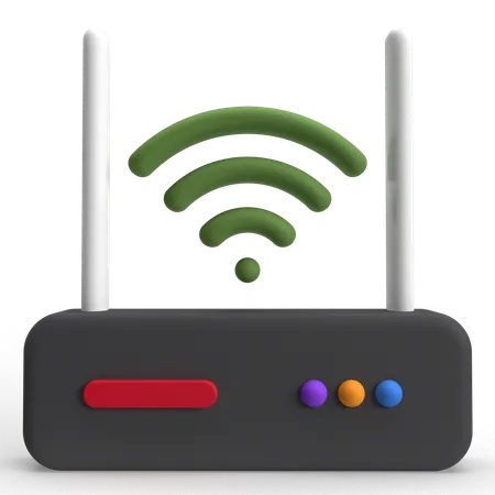 Wireless Router  3D Icon