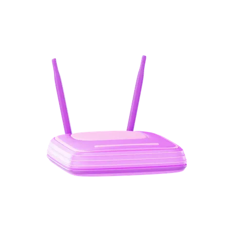 Wireless Router  3D Illustration