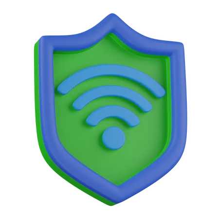 Wireless Security  3D Icon