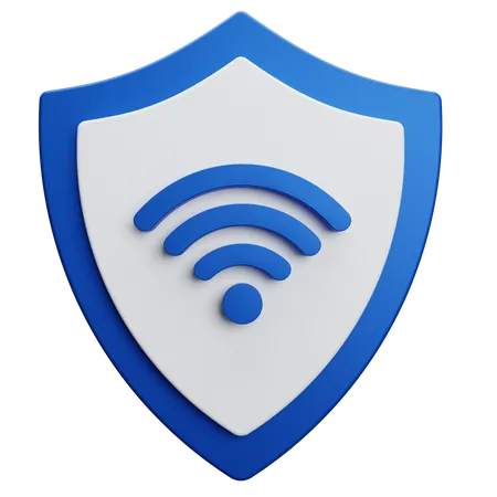 Wireless Security  3D Illustration