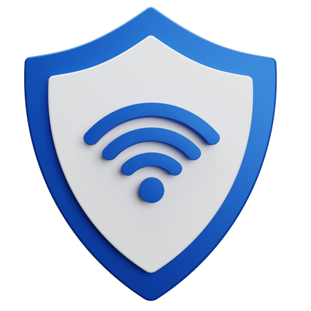 Wireless Security  3D Illustration