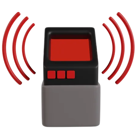 Wireless Sensor Technology  3D Icon