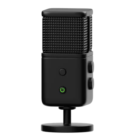 Wireless Streaming Microphone  3D Icon
