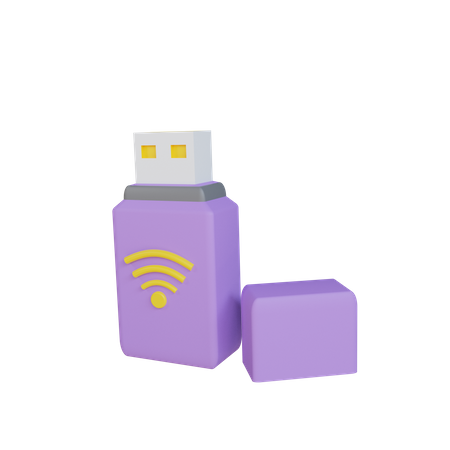Wireless Usb  3D Icon