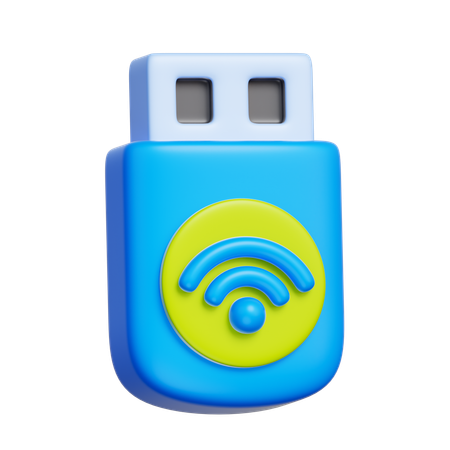 Wireless USB Adapter  3D Icon