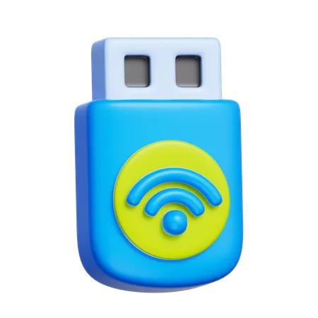Wireless USB Adapter  3D Icon