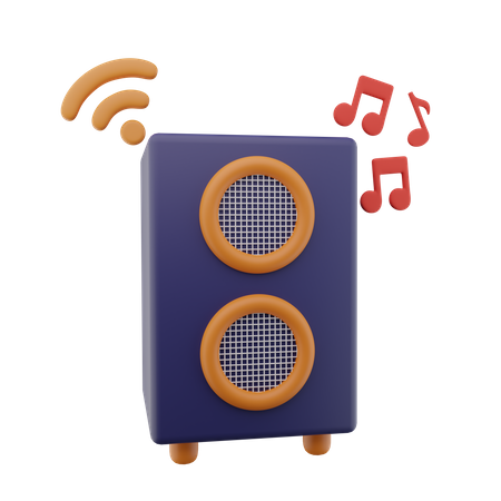 Wireless Woofer 3D Icon