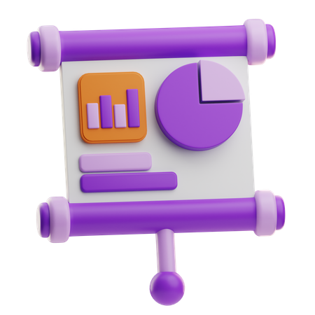 Wirtschaftsanalyse  3D Icon