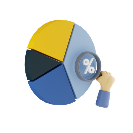 Wirtschaftsanalyse  3D Icon