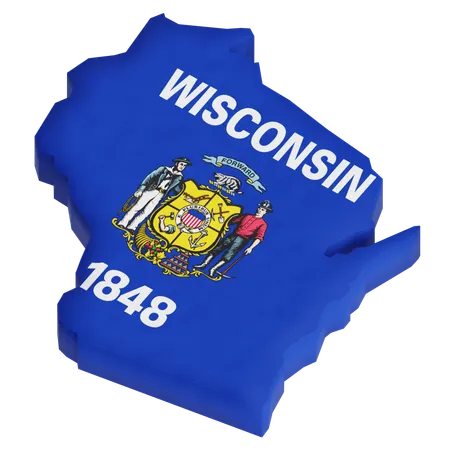 Wisconsin  3D Icon