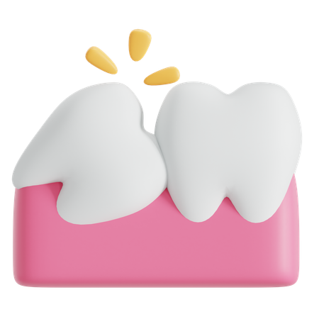 Wisdom teeth  3D Icon