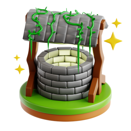 Wishing Well  3D Icon