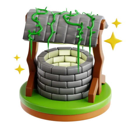 Wishing Well  3D Icon