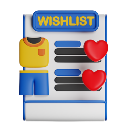 Wishlist  3D Icon