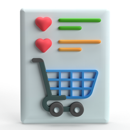 Wishlist  3D Icon