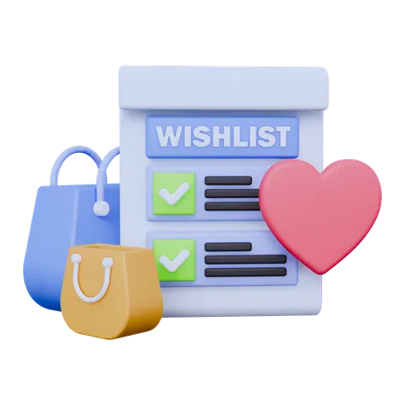 Wishlist  3D Icon