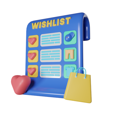 Wishlist  3D Icon