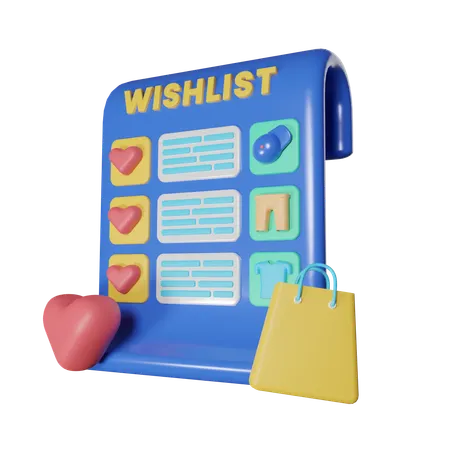 Wishlist  3D Icon