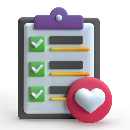 Wishlist  3D Icon