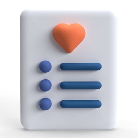 Wishlist  3D Icon
