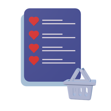 Wishlist  3D Icon