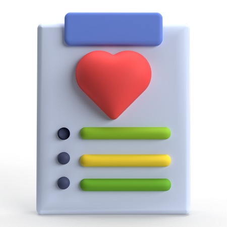 Wishlist  3D Icon