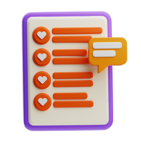 Wishlist  3D Icon