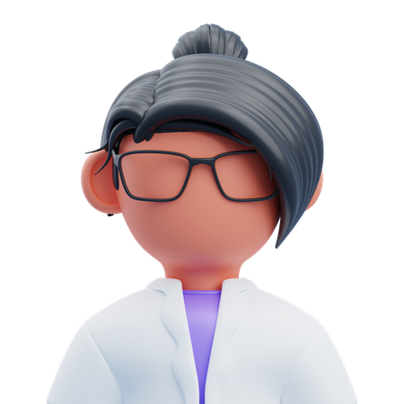 Wissenschaftlerin Frau  3D Icon