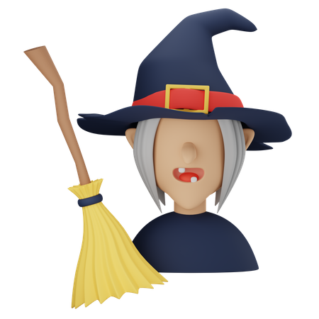 Witch  3D Icon