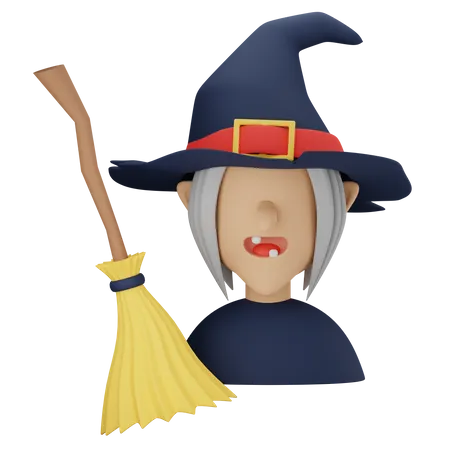 Witch  3D Icon