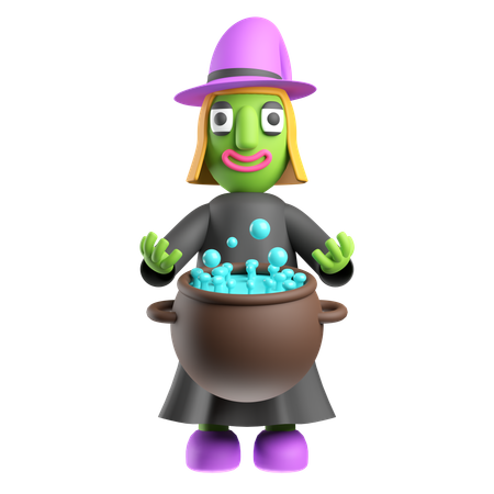 Witch  3D Icon