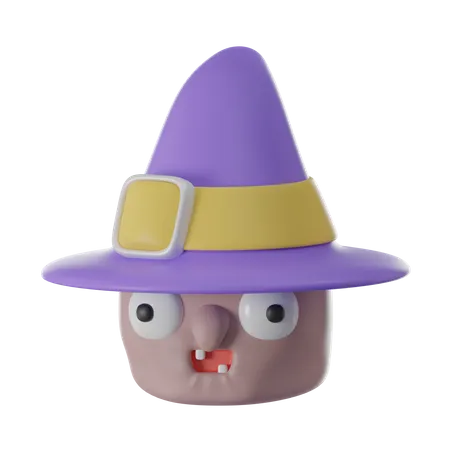 Witch 3 D Render Icon 3D Icon