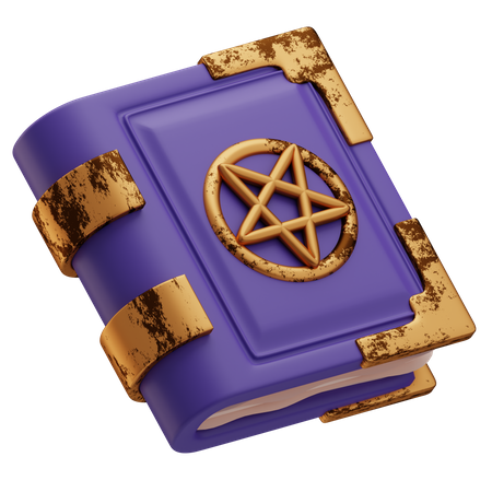 Witch Book 3D Icon