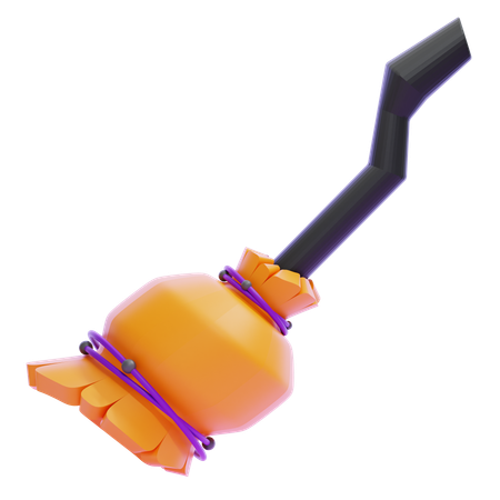 Witch Broom  3D Icon