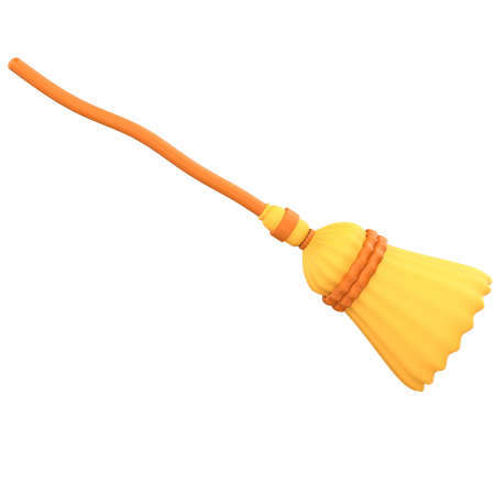 Witch Broom  3D Icon