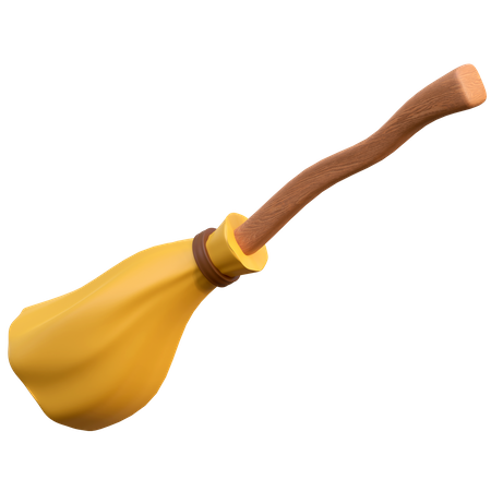 Witch Broom  3D Icon