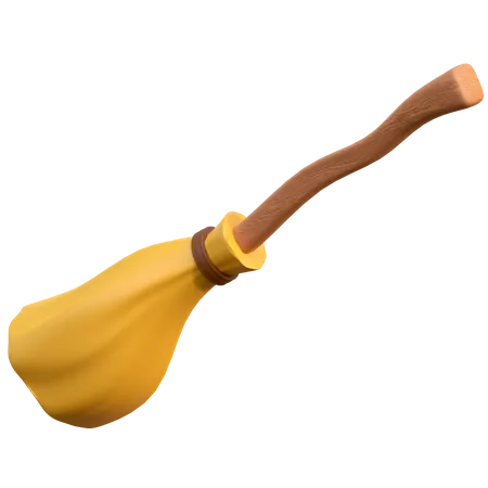 Witch Broom  3D Icon