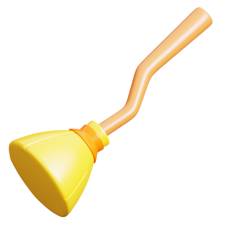 Witch Broom  3D Icon