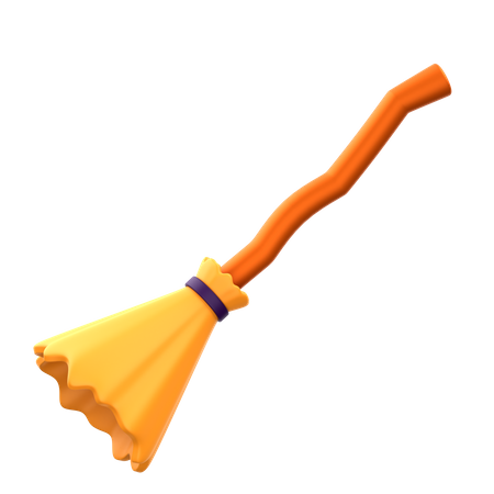 Witch Broom  3D Icon