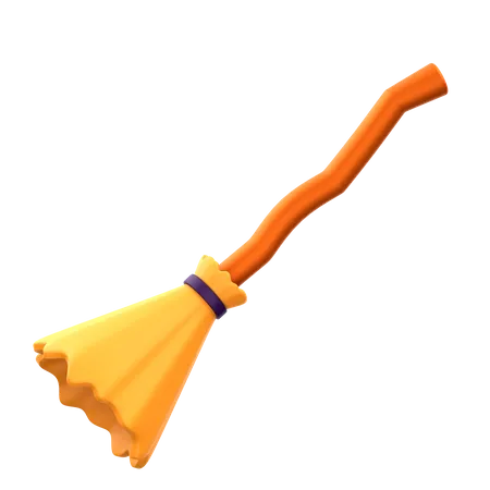 Witch Broom  3D Icon