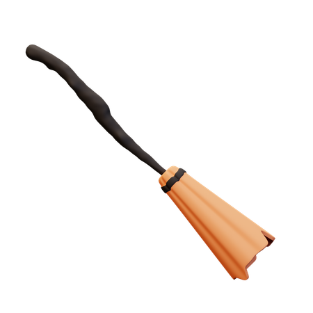 Witch Broom  3D Icon