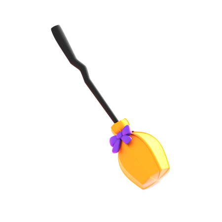 Witch Broom  3D Icon