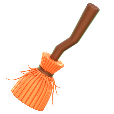 Witch Broom  3D Icon