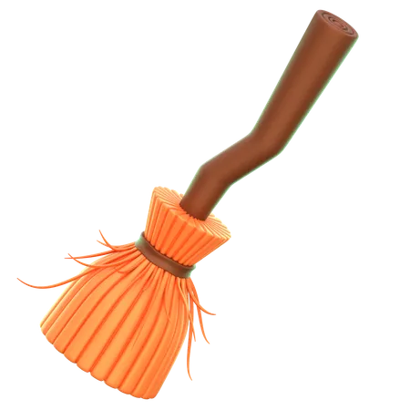 Witch Broom  3D Icon