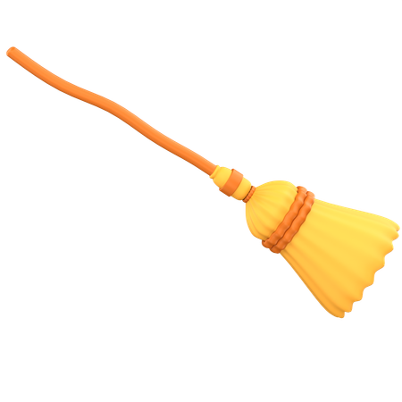 Witch Broom  3D Icon