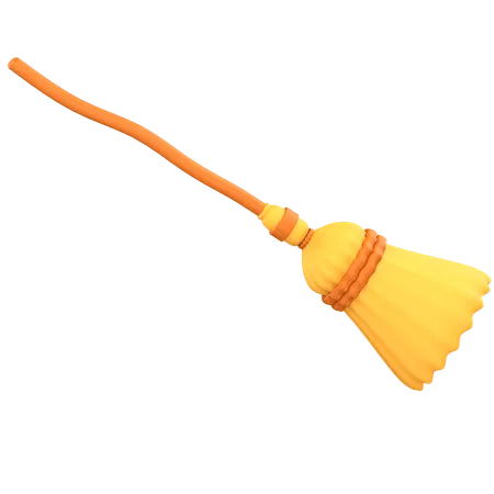 Witch Broom  3D Icon