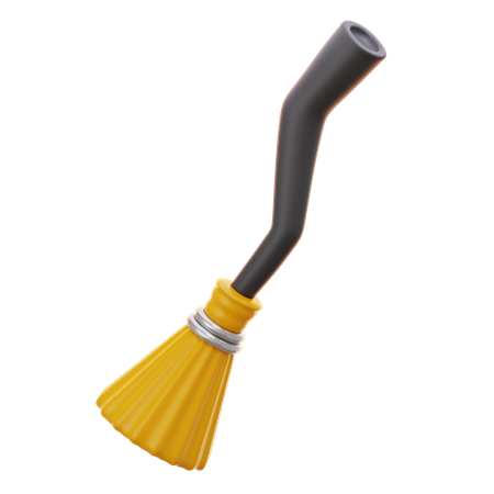 Witch Broom  3D Icon