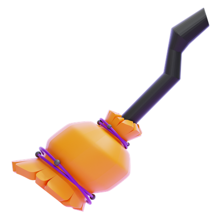 Witch Broom  3D Icon